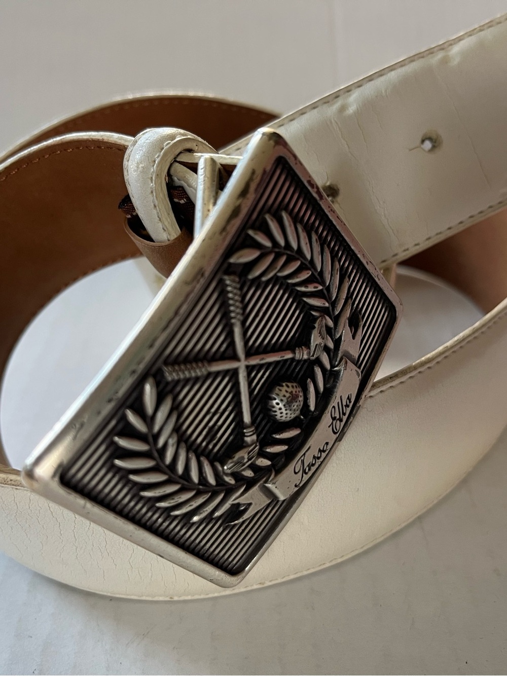 Golf Tasso Elba Belt Leather Men sz 36